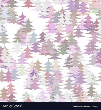 Abstract random pine tree pattern background vector image