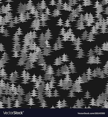 Abstract random pine tree pattern background vector image