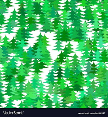 Abstract random pine tree pattern background vector image