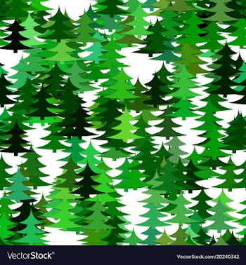 Abstract random pine tree pattern background vector image