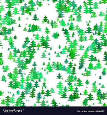 Abstract random pine tree pattern background vector image
