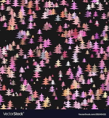 Abstract random pine tree pattern background vector image