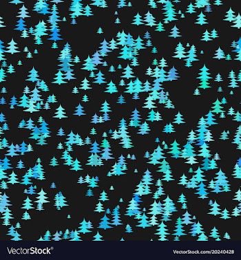 Abstract random pine tree pattern background vector image