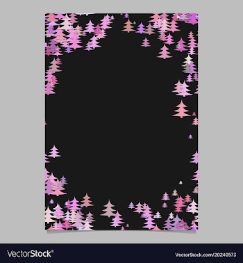 Abstract random seasonal pine tree design vector image