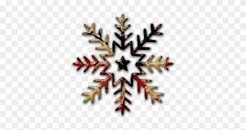 Abstract Red And Gold Paint Splatter Icon Natural Wonders - Orange Snowflake