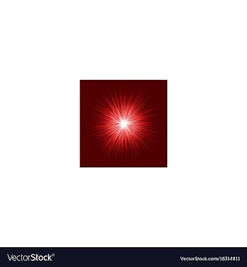 Abstract red blast design on dark background vector image