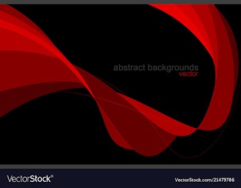 Abstract red colors curved scene vector image