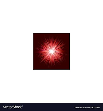 Abstract red explosion design on dark background vector image