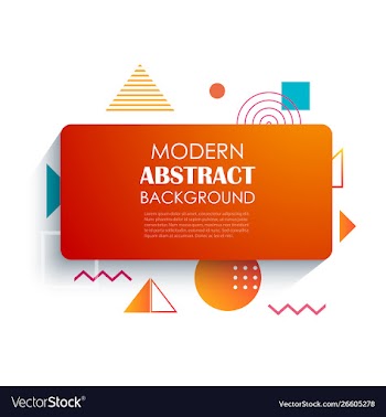 Abstract red rectangle geometric pattern design vector image