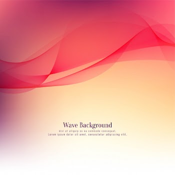 Abstract red stylish red wave background Free Vector