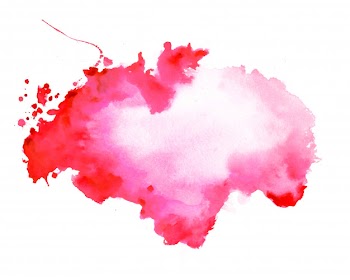 Abstract red watercolor stain texture background Free Vector