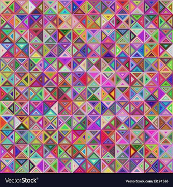Abstract regular triangle mosaic background design vector image