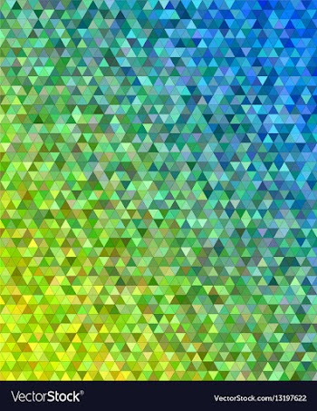 Abstract regular triangle mosaic background design vector image