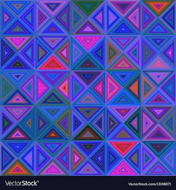 Abstract regular triangle mosaic background vector image