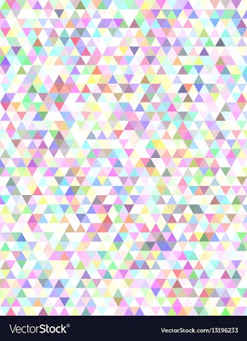 Abstract regular triangle mosaic background vector image