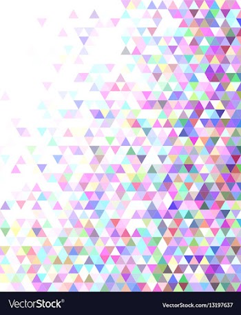 Abstract regular triangle mosaic background vector image