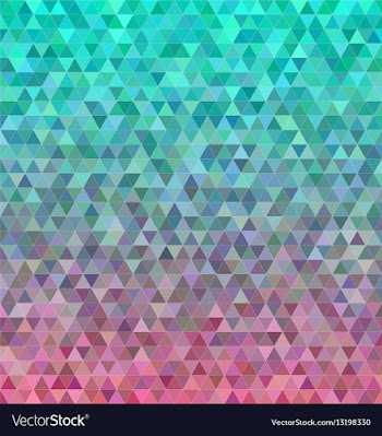 Abstract regular triangle mosaic tile background vector image