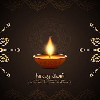 Abstract religious happy diwali background Free Vector