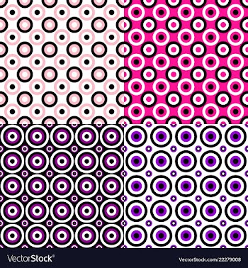 Abstract repeating circle pattern background vector image