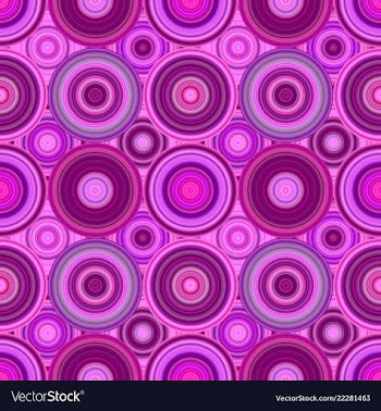 Abstract repeating circle pattern background vector image