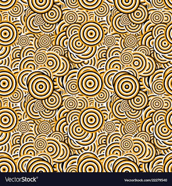 Abstract repeating concentric circle pattern vector image