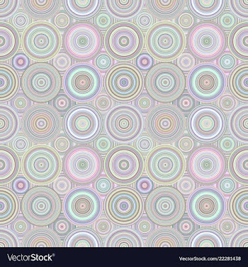 Abstract repeating concentric circle pattern vector image