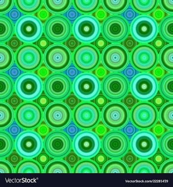Abstract repeating concentric circle pattern vector image