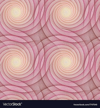 Abstract repeating fractal line pattern vector image