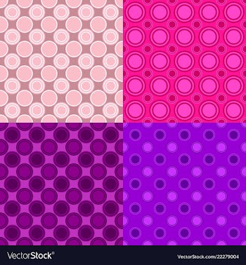 Abstract repeating pattern set - circle vector image