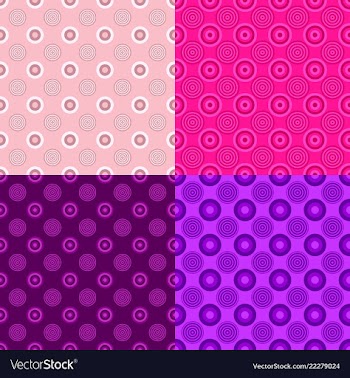 Abstract repeating pattern set - circle vector image