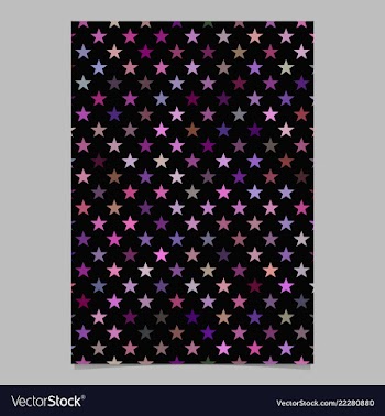 Abstract repeating star pattern page background vector image