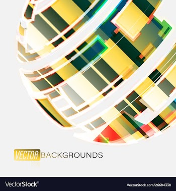 Abstract round colors on a gray scene vector image