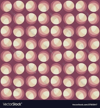 Abstract rounded repeated shapes seamless pattern vector image