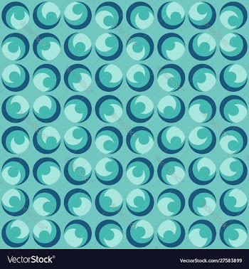 Abstract rounded repeated shapes seamless pattern vector image