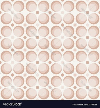 Abstract rounded repeated shapes seamless pattern vector image