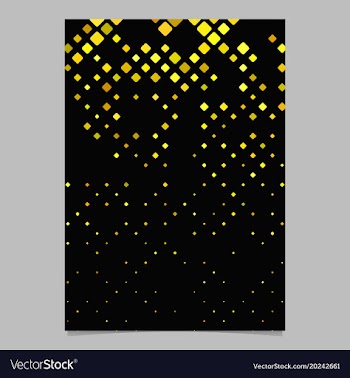Abstract rounded square mosaic pattern poster vector image