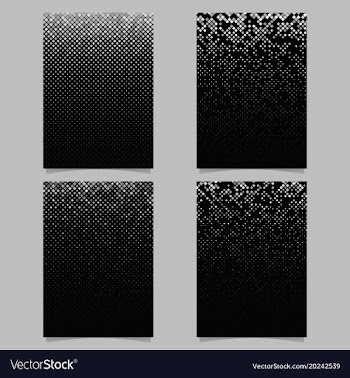 Abstract rounded square pattern background flyer vector image