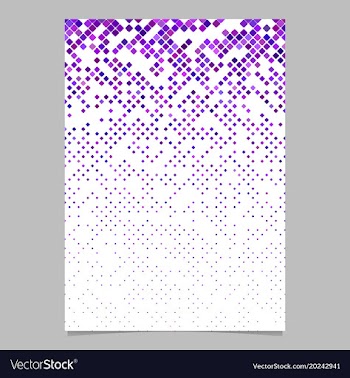 Abstract rounded square pattern flyer template vector image