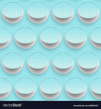 Abstract seamless background on paper cutting art vector image