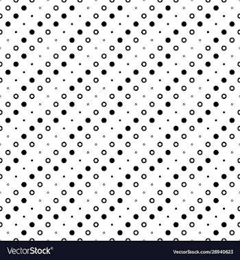 Abstract seamless black and white circle pattern vector image