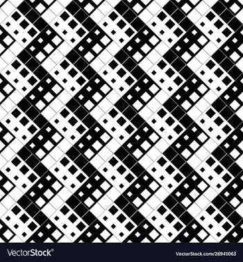 Abstract seamless black and white diagonal square vector image