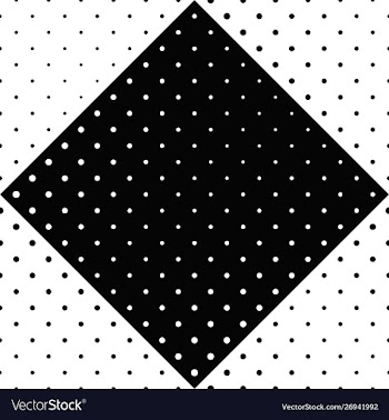 Abstract seamless black and white geometrical dot vector image