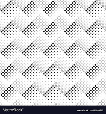 Abstract seamless black and white square pattern vector image