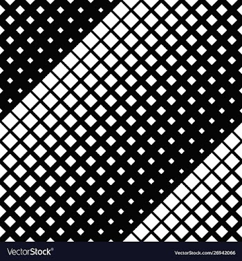 Abstract seamless black and white square pattern vector image