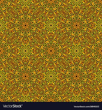 Abstract seamless bohemian gravel petal pattern vector image