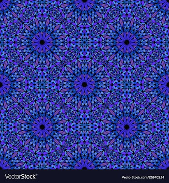 Abstract seamless bohemian oriental floral vector image