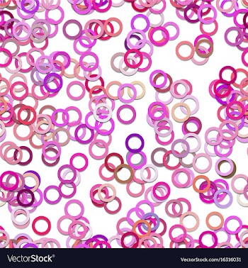 Abstract seamless circle pattern background vector image