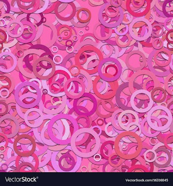 Abstract seamless circle pattern background vector image