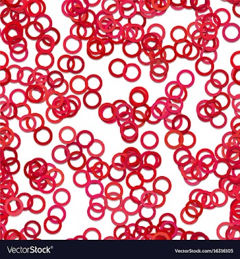 Abstract seamless circle pattern background vector image