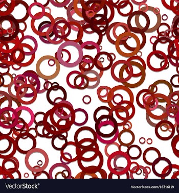 Abstract seamless circle pattern background vector image